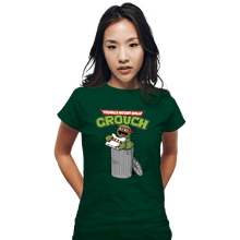 Load image into Gallery viewer, Shirts Fitted Shirts, Woman / Small / Irish Green Teenage Mutant Ninja Grouch
