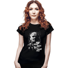 Load image into Gallery viewer, Daily_Deal_Shirts Fitted Shirts, Woman / Small / Black Pinhead Splatter