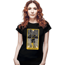 Load image into Gallery viewer, Daily_Deal_Shirts Fitted Shirts, Woman / Small / Black JL Tarot - The Chariot
