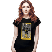 Load image into Gallery viewer, Daily_Deal_Shirts Fitted Shirts, Woman / Small / Black JL Tarot - The Chariot