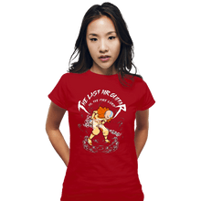 Load image into Gallery viewer, Daily_Deal_Shirts Fitted Shirts, Woman / Small / Red The Last Air Guitar