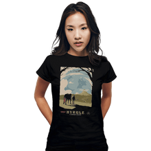 Load image into Gallery viewer, Shirts Fitted Shirts, Woman / Small / Black Epona Visit Hyrule