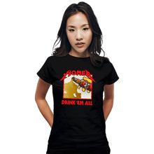 Load image into Gallery viewer, Daily_Deal_Shirts Fitted Shirts, Woman / Small / Black Drink 'Em All