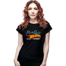 Load image into Gallery viewer, Daily_Deal_Shirts Fitted Shirts, Woman / Small / Black Pop Quiz