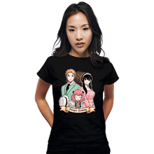 Load image into Gallery viewer, Daily_Deal_Shirts Fitted Shirts, Woman / Small / Black Spy Family Portrait