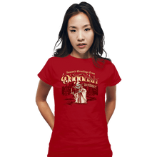 Load image into Gallery viewer, Daily_Deal_Shirts Fitted Shirts, Woman / Small / Red Dagobah Humbug
