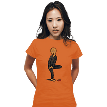 Load image into Gallery viewer, Shirts Fitted Shirts, Woman / Small / Orange The Scream Of Pain