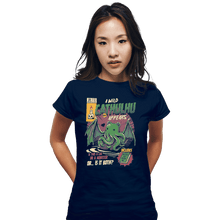 Load image into Gallery viewer, Shirts Fitted Shirts, Woman / Small / Navy Cathulhu