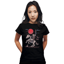 Load image into Gallery viewer, Shirts Fitted Shirts, Woman / Small / Black The Blood Moon Rising