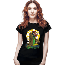 Load image into Gallery viewer, Daily_Deal_Shirts Fitted Shirts, Woman / Small / Black The Mutant Kiss