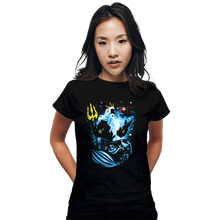 Load image into Gallery viewer, Shirts Fitted Shirts, Woman / Small / Black The King Triton
