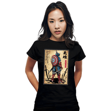 Load image into Gallery viewer, Daily_Deal_Shirts Fitted Shirts, Woman / Small / Black Captain Samurai