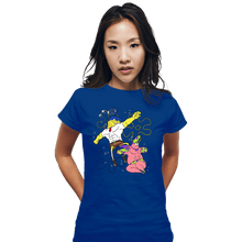 Load image into Gallery viewer, Daily_Deal_Shirts Fitted Shirts, Woman / Small / Royal Blue Sponge Knight Returns