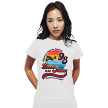 Load image into Gallery viewer, Shirts Fitted Shirts, Woman / Small / White Retro Let's Jam