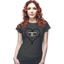 Load image into Gallery viewer, Shirts Fitted Shirts, Woman / Small / Charcoal Gaming Forever