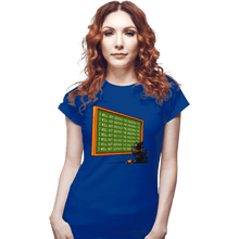 Load image into Gallery viewer, Daily_Deal_Shirts Fitted Shirts, Woman / Small / Royal Blue I Will Not Destroy