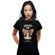 Load image into Gallery viewer, Shirts Fitted Shirts, Woman / Small / Black Adopt Me
