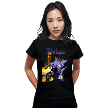 Load image into Gallery viewer, Shirts Fitted Shirts, Woman / Small / Black Purple Vegeta
