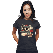 Load image into Gallery viewer, Shirts Fitted Shirts, Woman / Small / Dark Heather 100% Koalified