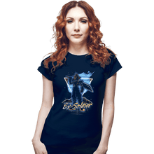Load image into Gallery viewer, Shirts Fitted Shirts, Woman / Small / Navy Retro Ex-Soldier
