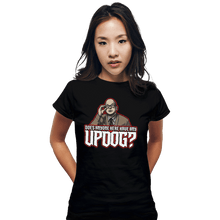 Load image into Gallery viewer, Shirts Fitted Shirts, Woman / Small / Black Updog