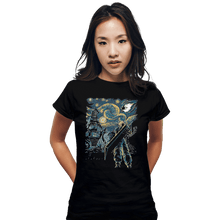 Load image into Gallery viewer, Shirts Fitted Shirts, Woman / Small / Black Starry Remake