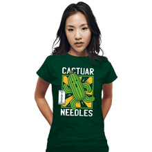 Load image into Gallery viewer, Shirts Fitted Shirts, Woman / Small / Irish Green Cactuar