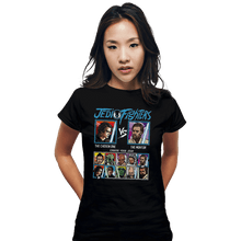 Load image into Gallery viewer, Daily_Deal_Shirts Fitted Shirts, Woman / Small / Black Jedi Fighters