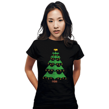 Load image into Gallery viewer, Daily_Deal_Shirts Fitted Shirts, Woman / Small / Black Holy Christmas Tree, Batman!