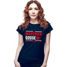 Load image into Gallery viewer, Shirts Fitted Shirts, Woman / Small / Navy Maverick And Goose