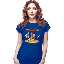 Load image into Gallery viewer, Daily_Deal_Shirts Fitted Shirts, Woman / Small / Royal Blue Avatar Disk