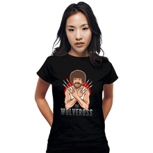 Load image into Gallery viewer, Daily_Deal_Shirts Fitted Shirts, Woman / Small / Black The Wolveross