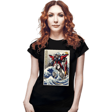 Load image into Gallery viewer, Daily_Deal_Shirts Fitted Shirts, Woman / Small / Black Wing Zero