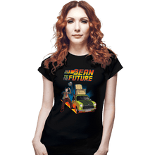 Load image into Gallery viewer, Daily_Deal_Shirts Fitted Shirts, Woman / Small / Black Bean To The Future