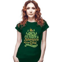 Load image into Gallery viewer, Shirts Fitted Shirts, Woman / Small / Irish Green Adventureland Summer RPG Camp
