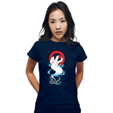 Load image into Gallery viewer, Shirts Fitted Shirts, Woman / Small / Navy Busted!