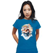 Load image into Gallery viewer, Secret_Shirts Fitted Shirts, Woman / Small / Sapphire The Sky Pirates