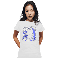 Load image into Gallery viewer, Daily_Deal_Shirts Fitted Shirts, Woman / Small / White My Neighbor Snowman