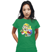 Load image into Gallery viewer, Shirts Fitted Shirts, Woman / Small / Irish Green Walkies