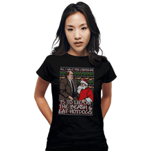 Load image into Gallery viewer, Shirts Fitted Shirts, Woman / Small / Black Santa's Lap