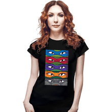 Load image into Gallery viewer, Daily_Deal_Shirts Fitted Shirts, Woman / Small / Black TMNT Eyes