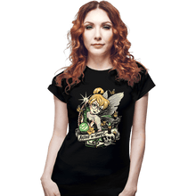 Load image into Gallery viewer, Daily_Deal_Shirts Fitted Shirts, Woman / Small / Black Believe In Fairies