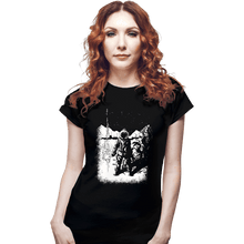 Load image into Gallery viewer, Daily_Deal_Shirts Fitted Shirts, Woman / Small / Black Snow Bound Thing