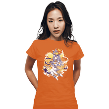 Load image into Gallery viewer, Shirts Fitted Shirts, Woman / Small / Orange Pumpkin Spice Witch