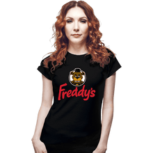 Load image into Gallery viewer, Daily_Deal_Shirts Fitted Shirts, Woman / Small / Black Freddy&#39;s
