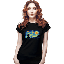 Load image into Gallery viewer, Secret_Shirts Fitted Shirts, Woman / Small / Black Super Starry Bros