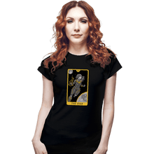 Load image into Gallery viewer, Shirts Fitted Shirts, Woman / Small / Black Tarot The Star
