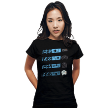 Load image into Gallery viewer, Shirts Fitted Shirts, Woman / Small / Black 1985 Controllers