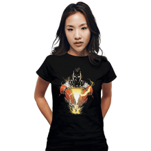 Load image into Gallery viewer, Shirts Fitted Shirts, Woman / Small / Black S H A Z A M