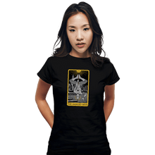 Load image into Gallery viewer, Shirts Fitted Shirts, Woman / Small / Black Tarot The Hanged Man
